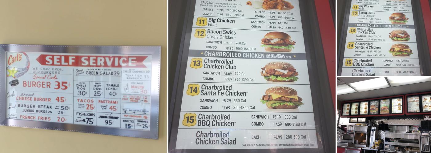 Carl’s Jr. Menu