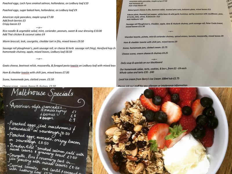 The Malthouse Menu
