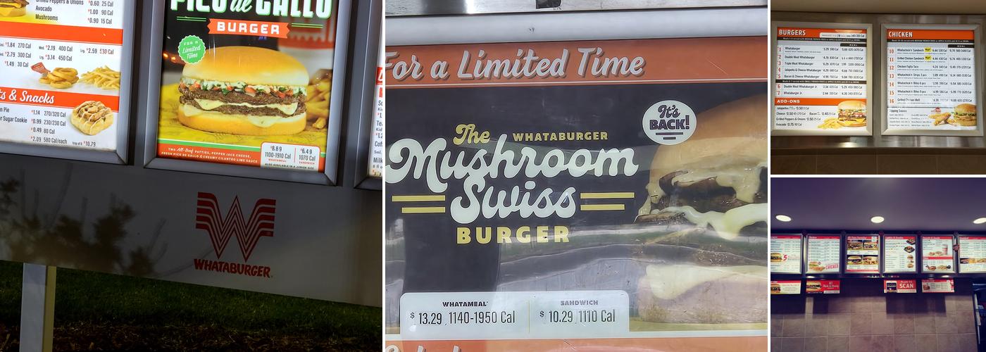 Whataburger Menu