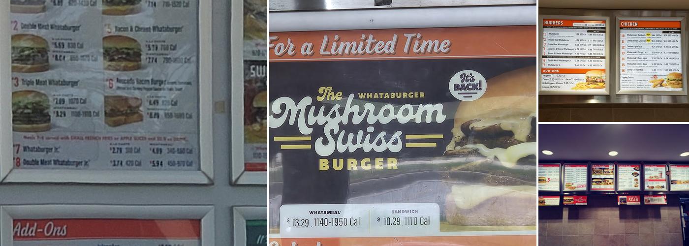 Whataburger Menu