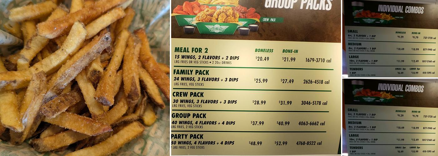 Wingstop Menu