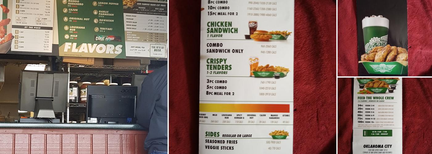 Wingstop Menu