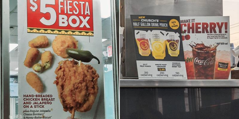 Church's Texas Chicken Menu