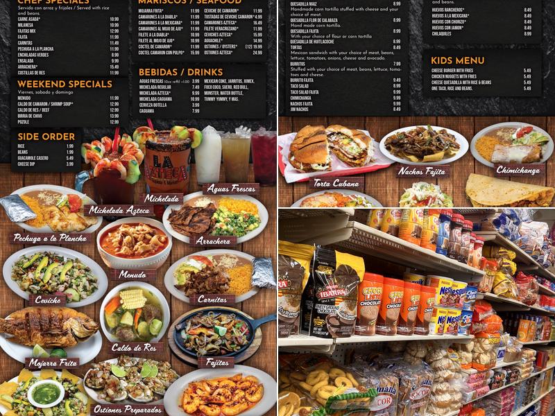 La Azteca Taqueria & Market Menu