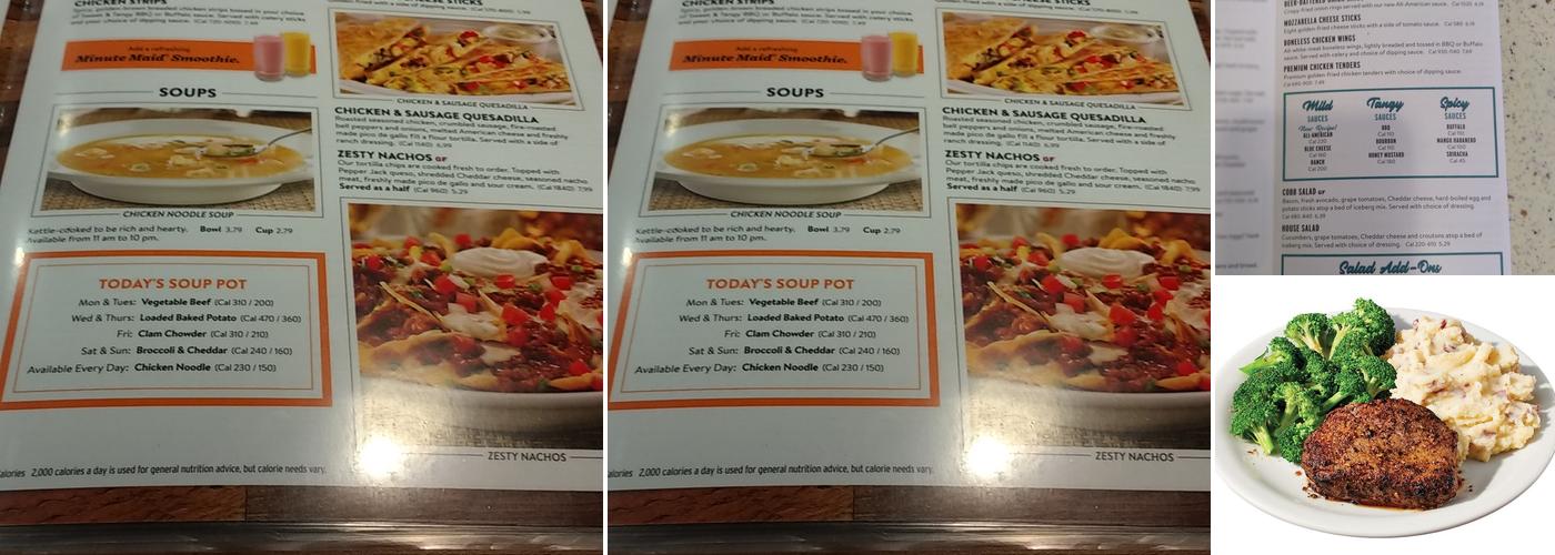 Denny's Restaurant Menu