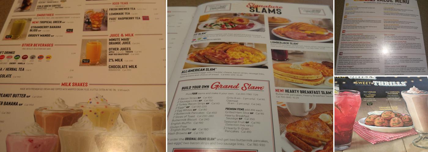 Denny's Menu