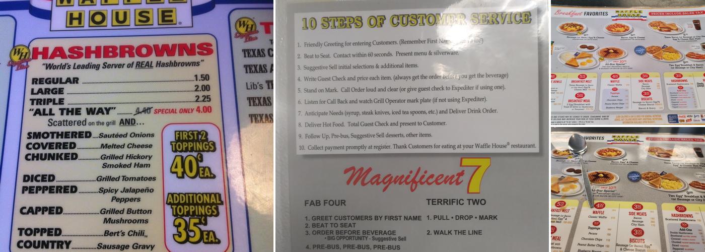 Waffle House Menu