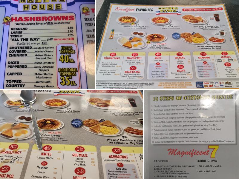 Waffle House Menu