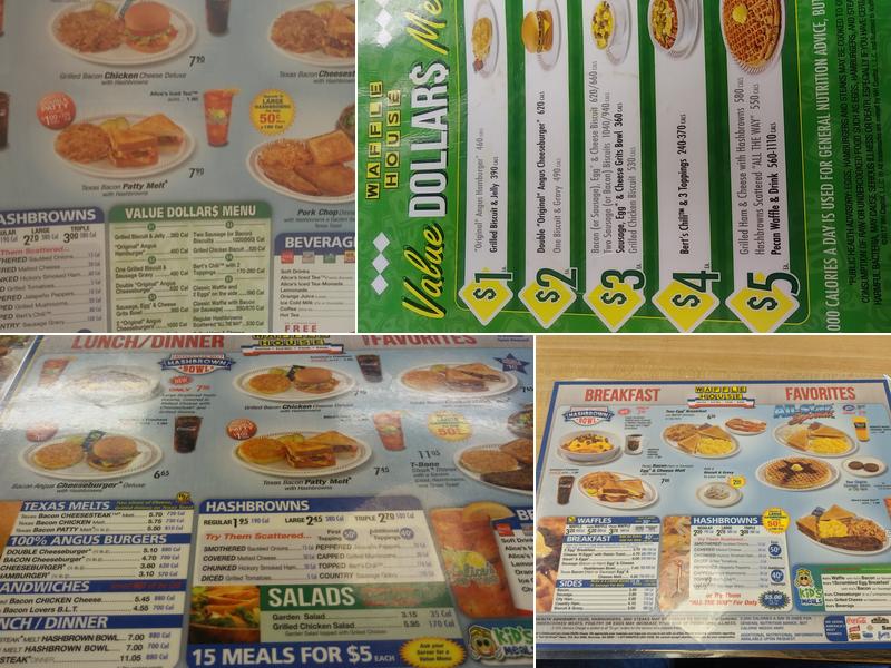 Waffle House Menu