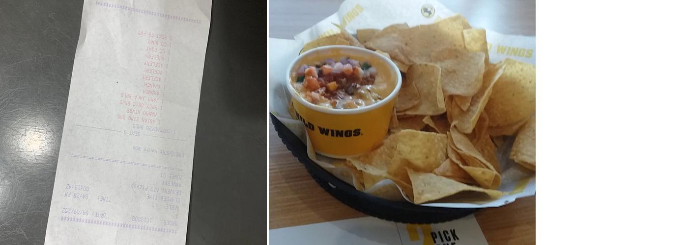 Buffalo Wild Wings Menu