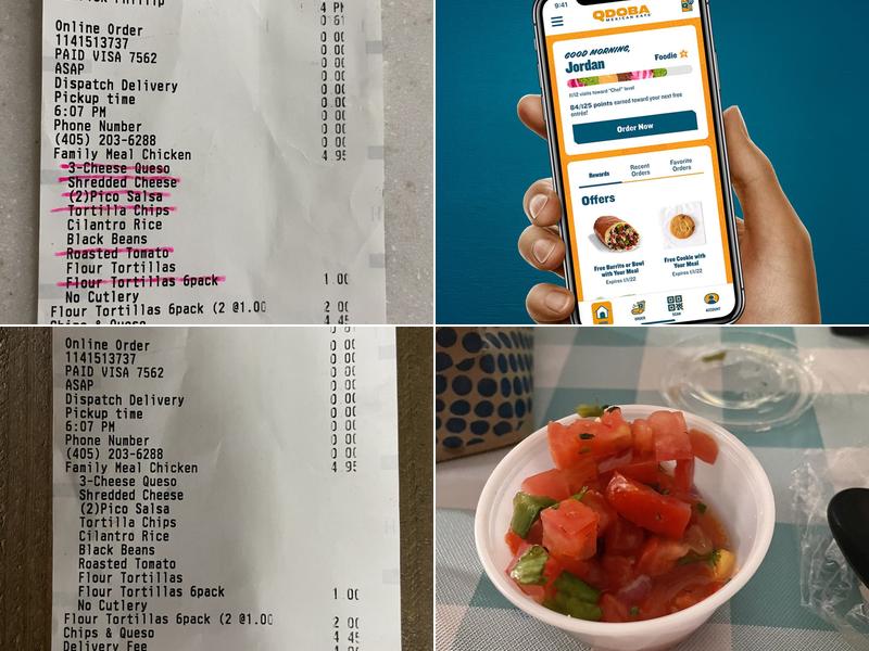 QDOBA Mexican Eats Menu