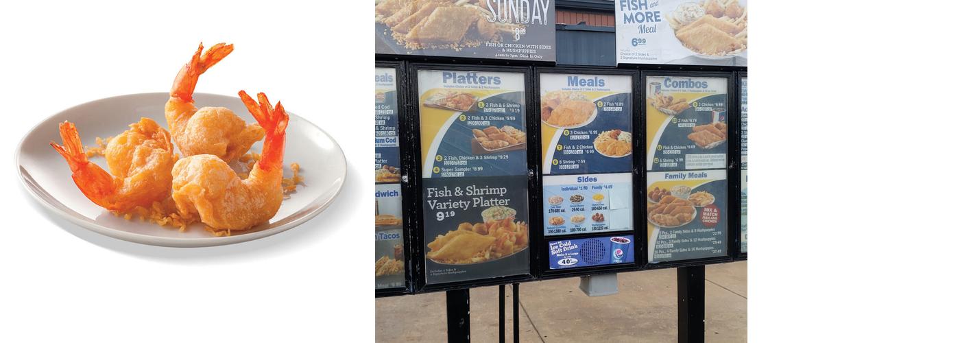 Long John Silver's - TEMP Menu