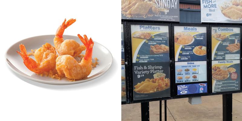 Long John Silver's - TEMP Menu