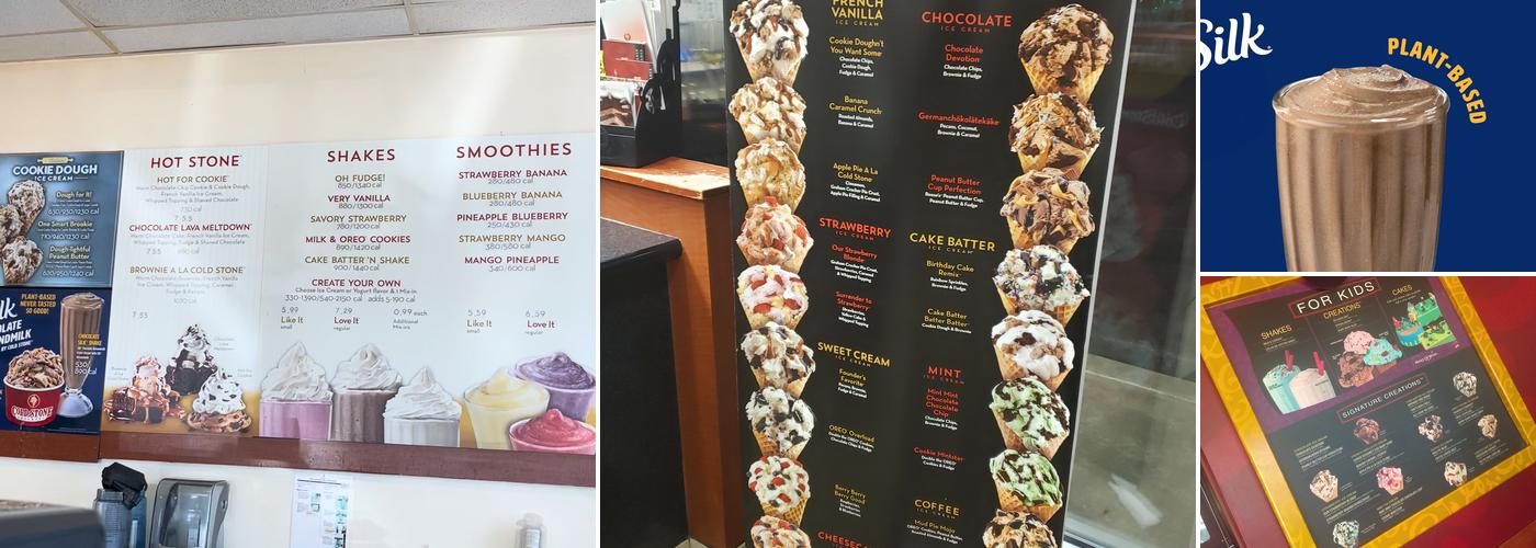 Cold Stone Creamery Menu