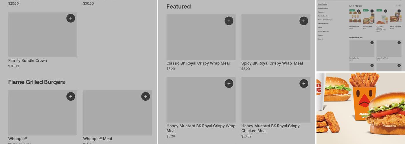 Burger King Menu
