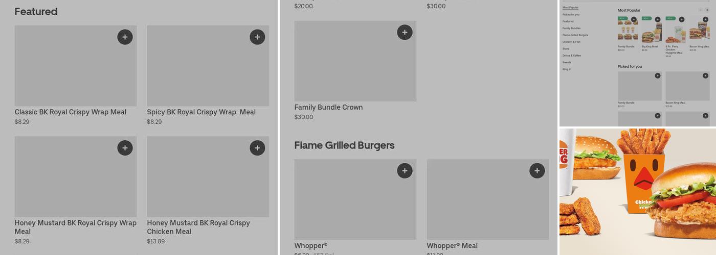 Burger King Menu