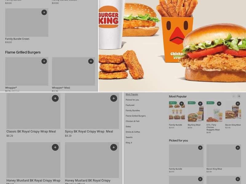 Burger King Menu