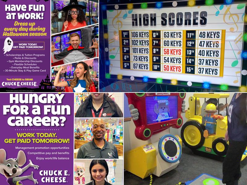 Chuck E. Cheese Menu