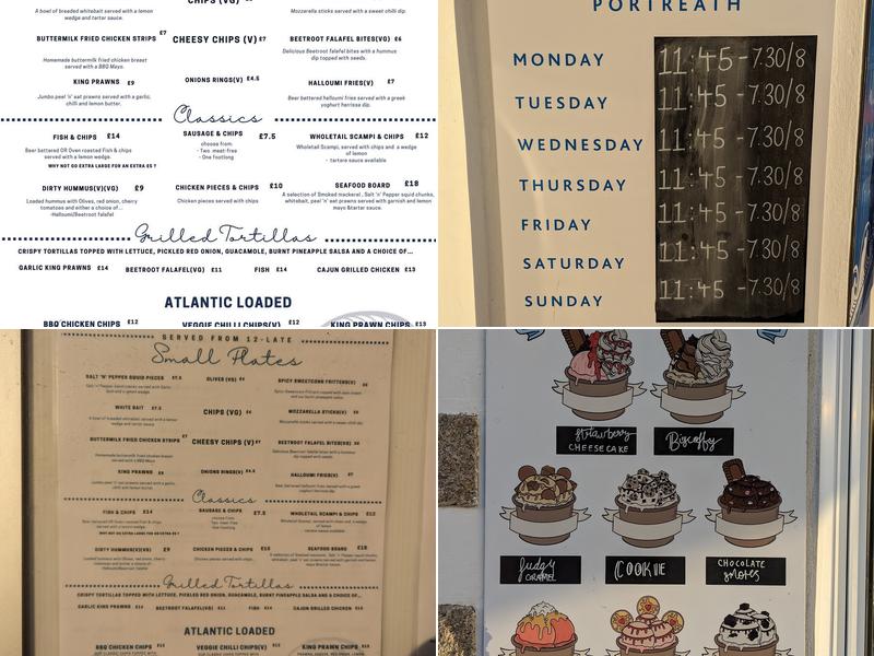 The Atlantic Cafe Bar Menu