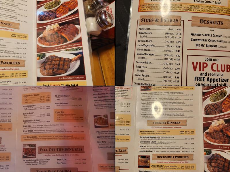 Texas Roadhouse Menu