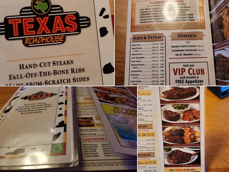 Texas Roadhouse Menu