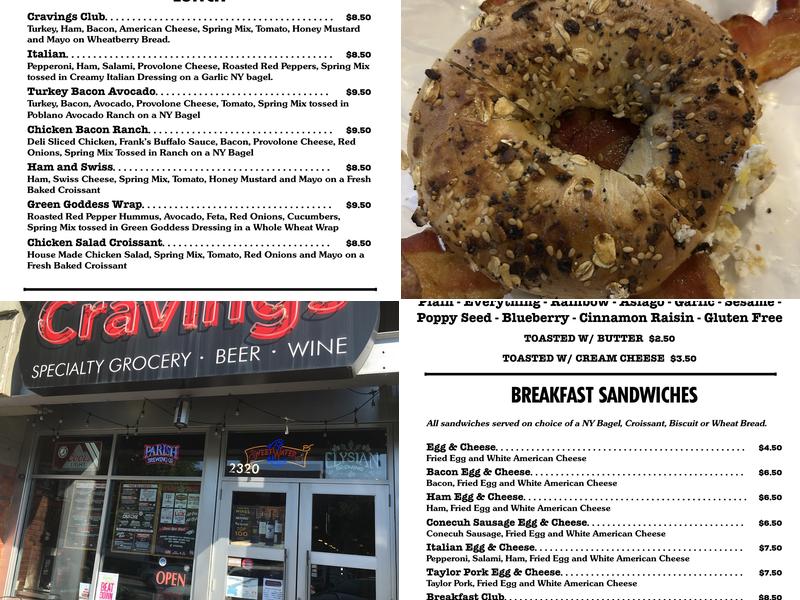 Cravings Menu