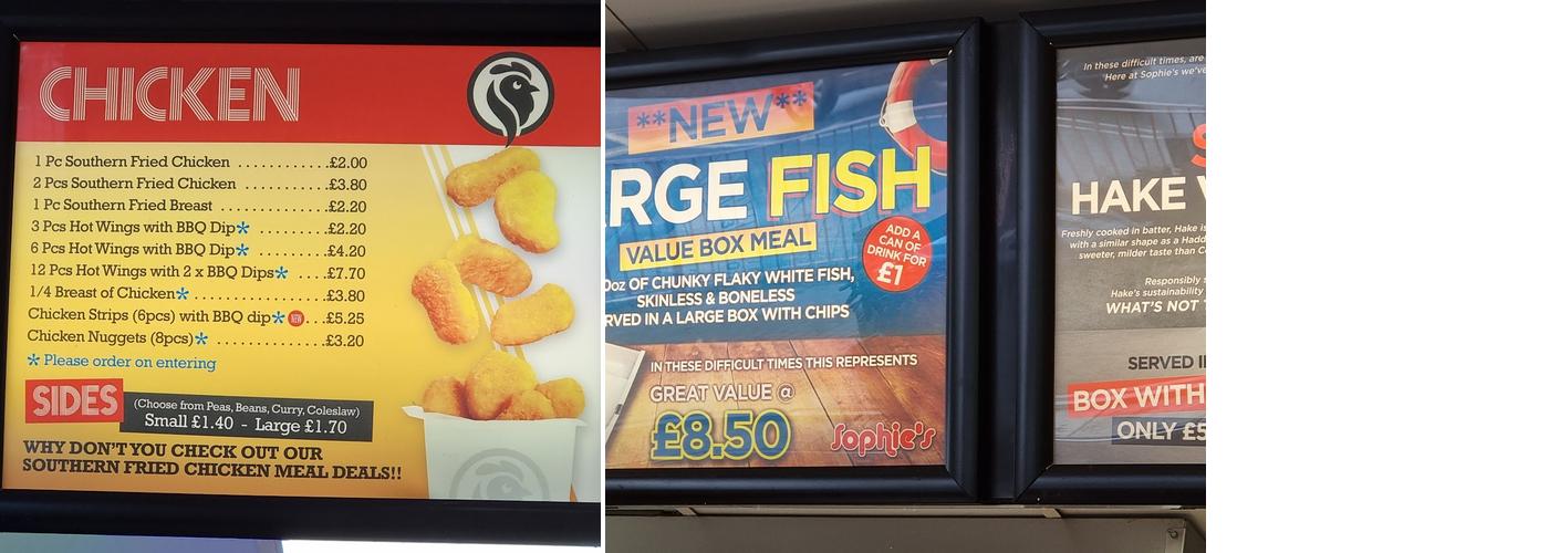 Sophie's Choice Menu