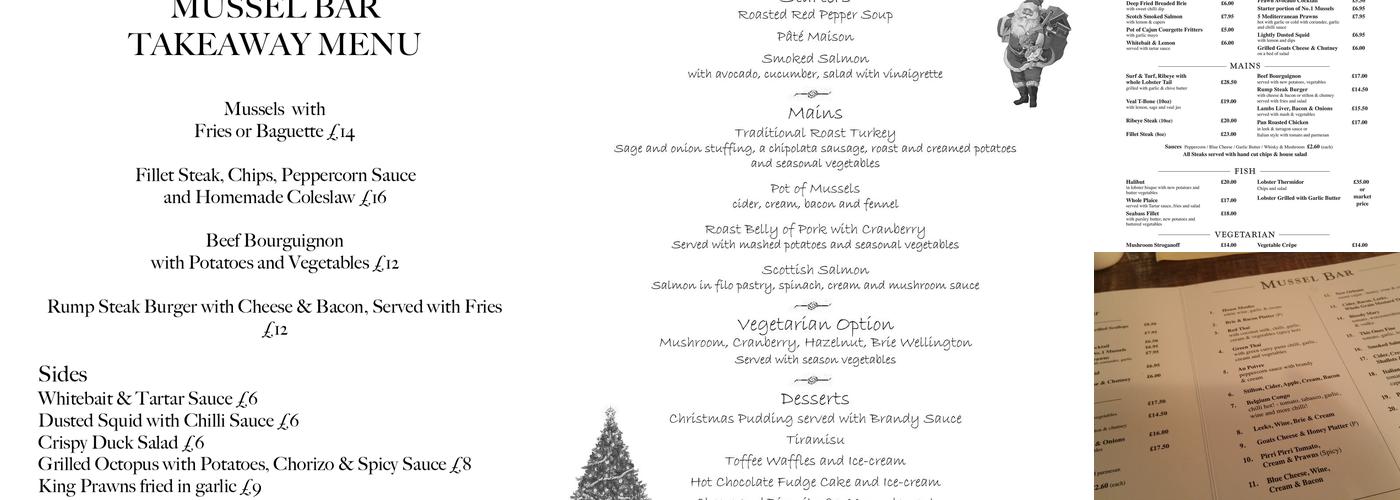 Franks Restaurant and Mussel Bar Menu