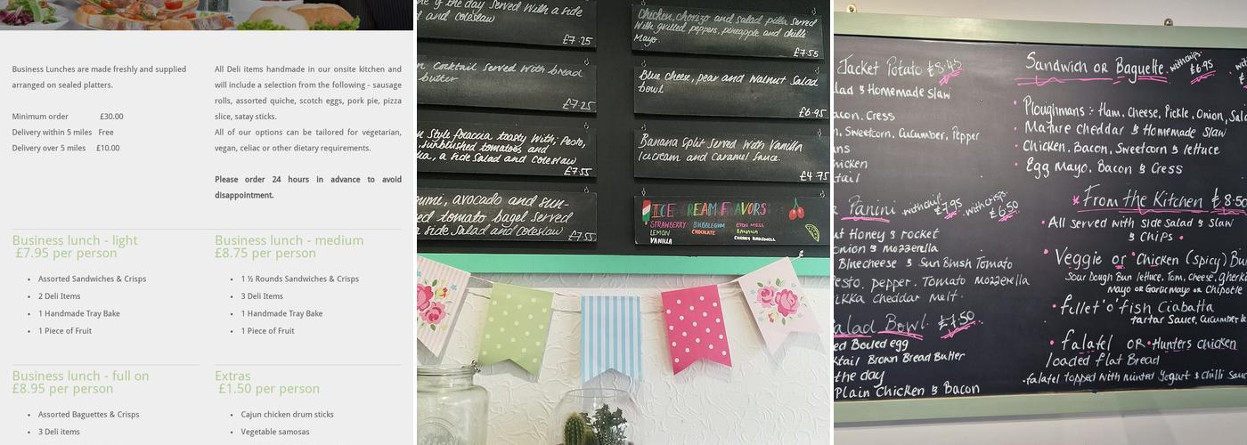 The Deli @ Pershore Menu