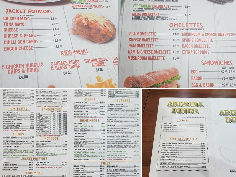 Arizona Diner Menu