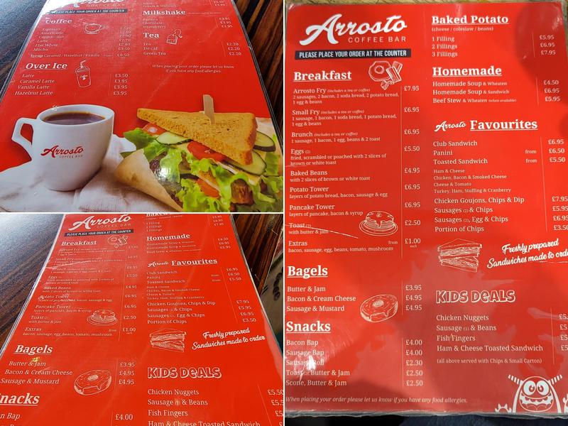 Arrosto Cafe Menu