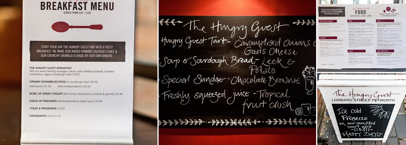 The Hungry Guest Cafe Menu