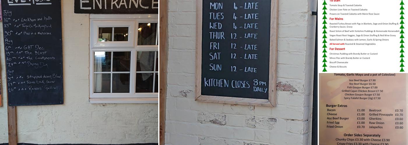 Rose & Crown Village Pub (Eat-Sleep-Drink-Takeaway) Menu