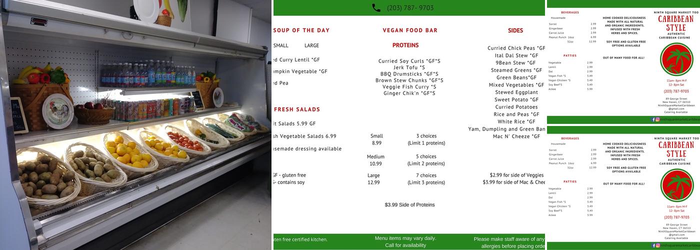 Ninth Square Market Menu