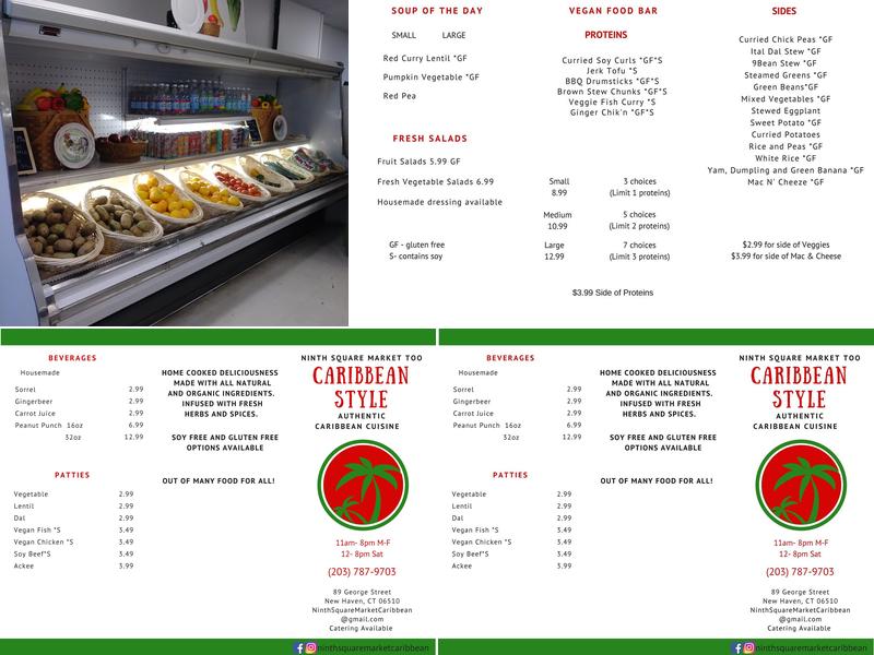 Ninth Square Market Menu