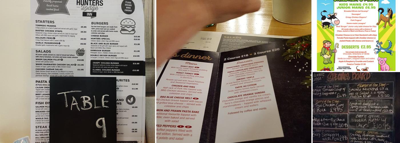 Hunters Lodge Inn Menu