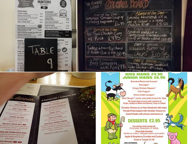 Hunters Lodge Inn Menu