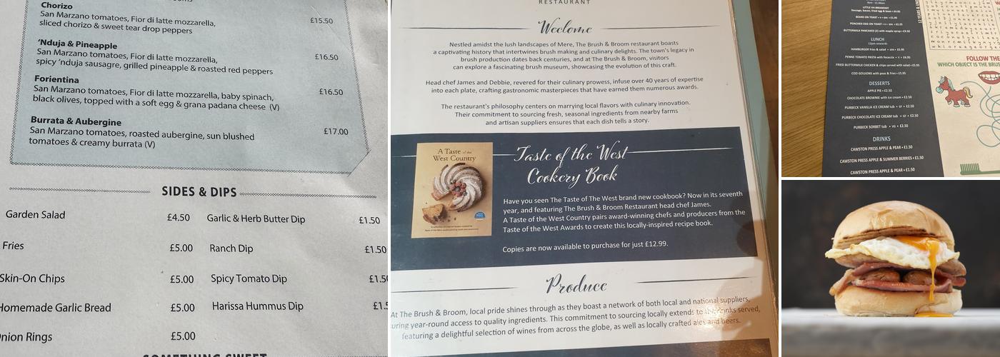 Visit Hillbrush (UK) The Brush and Broom Restaurant Menu