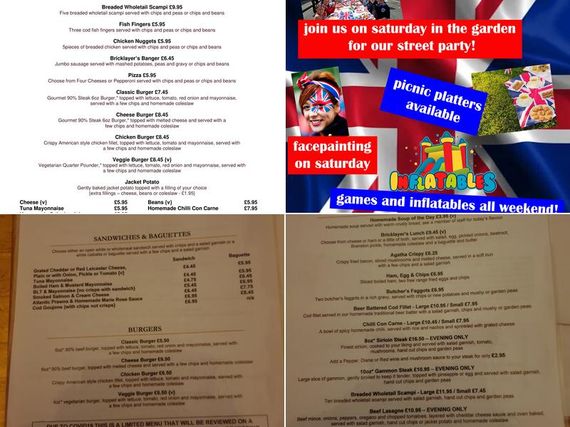 Bricklayers Arms Menu