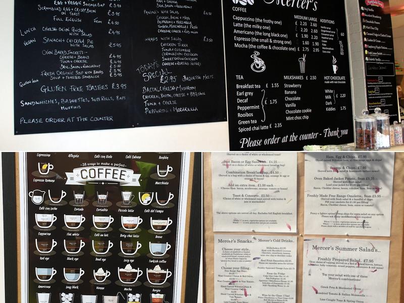 Mercer's Of Marlborough Menu