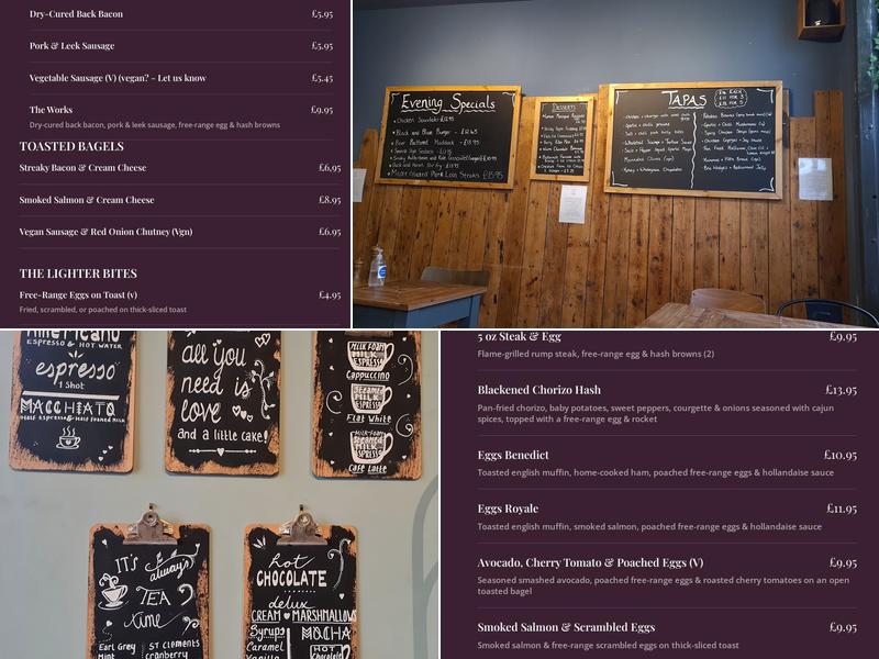 The Old Fire Station Cafe Bar Menu