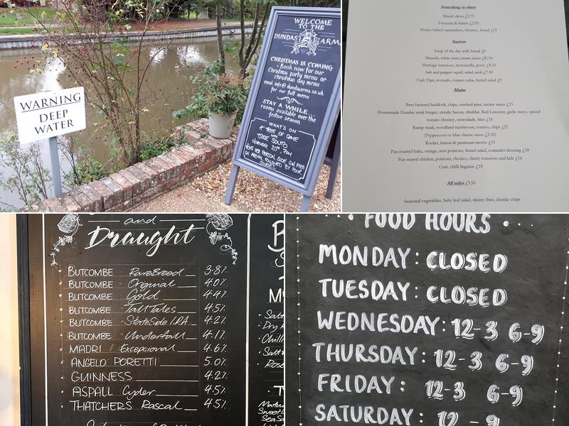 The Dundas Arms Menu