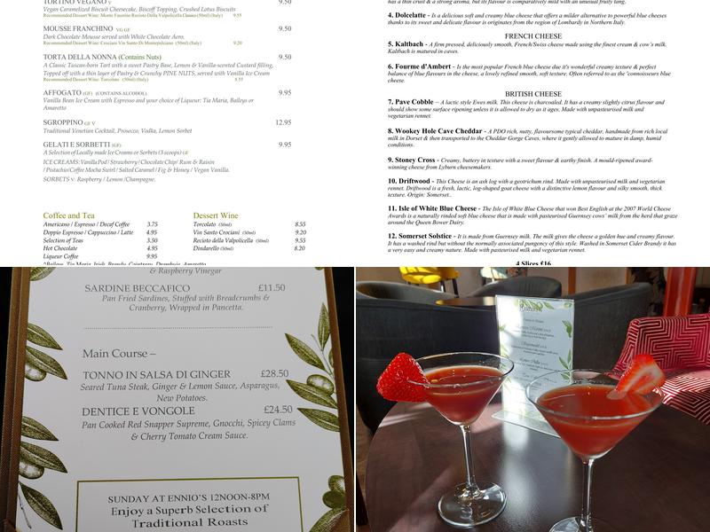 Ennio's Menu