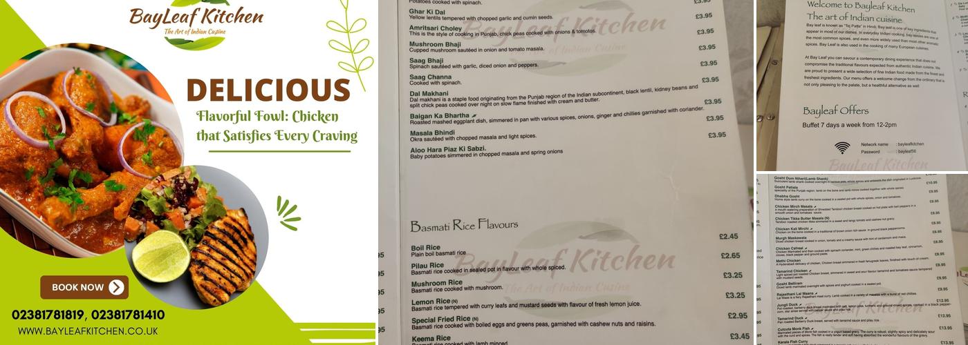 Bayleaf Kitchen Menu