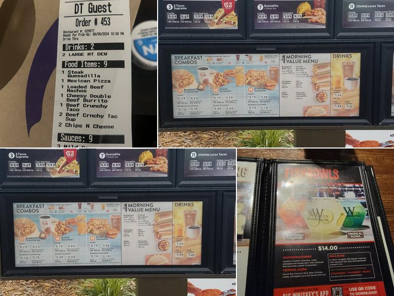 Taco Bell Menu