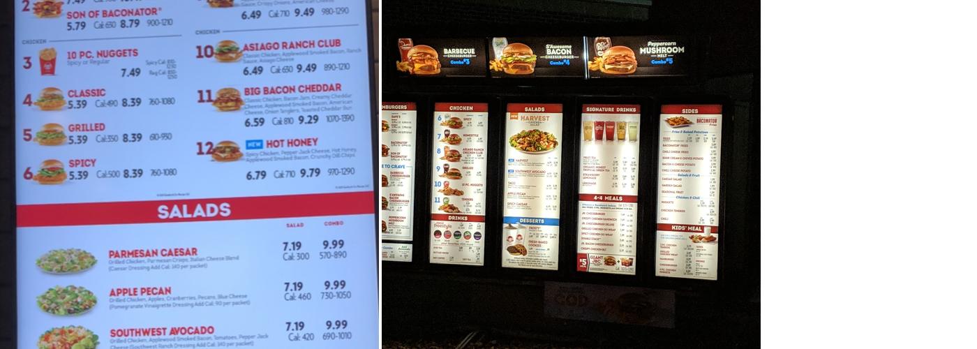 Wendy's Menu