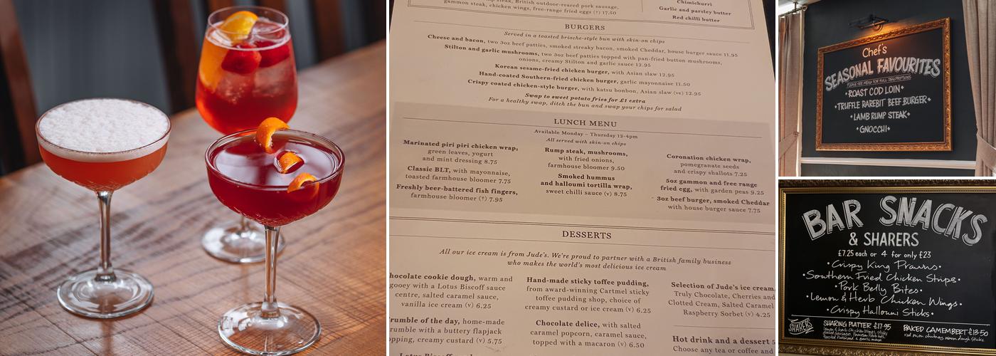 Black Lion Hotel Menu