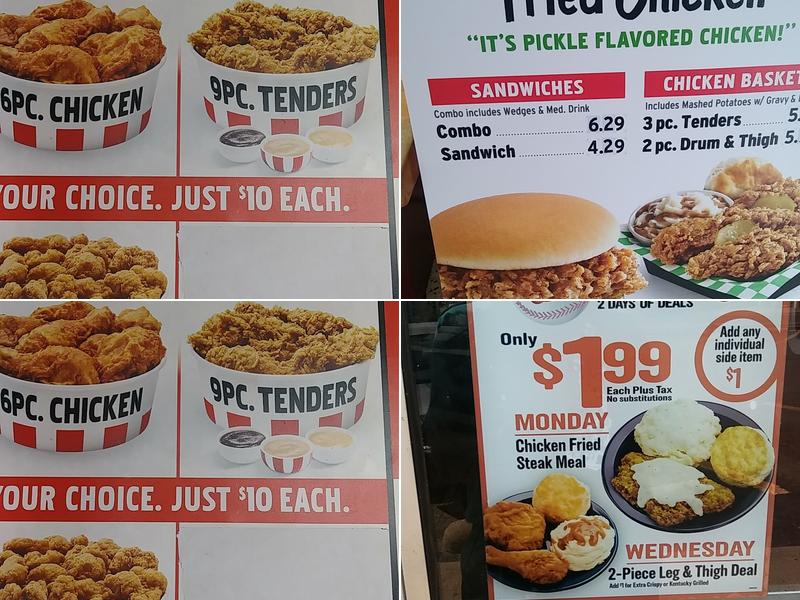 KFC Menu