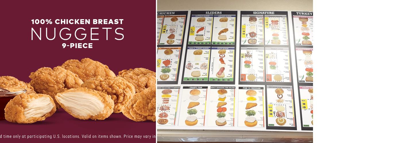 Arby's Menu