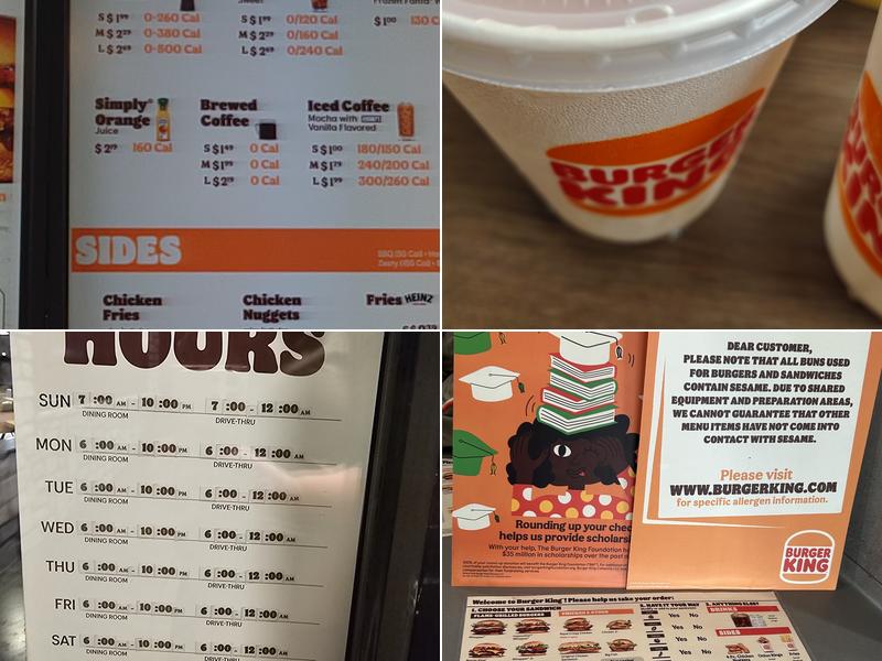 Burger King Menu